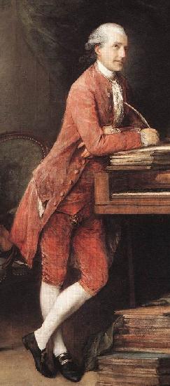 Thomas Gainsborough Portrait of Johann Christian Fischer oil painting picture